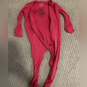 Kickee Pants zip up footies